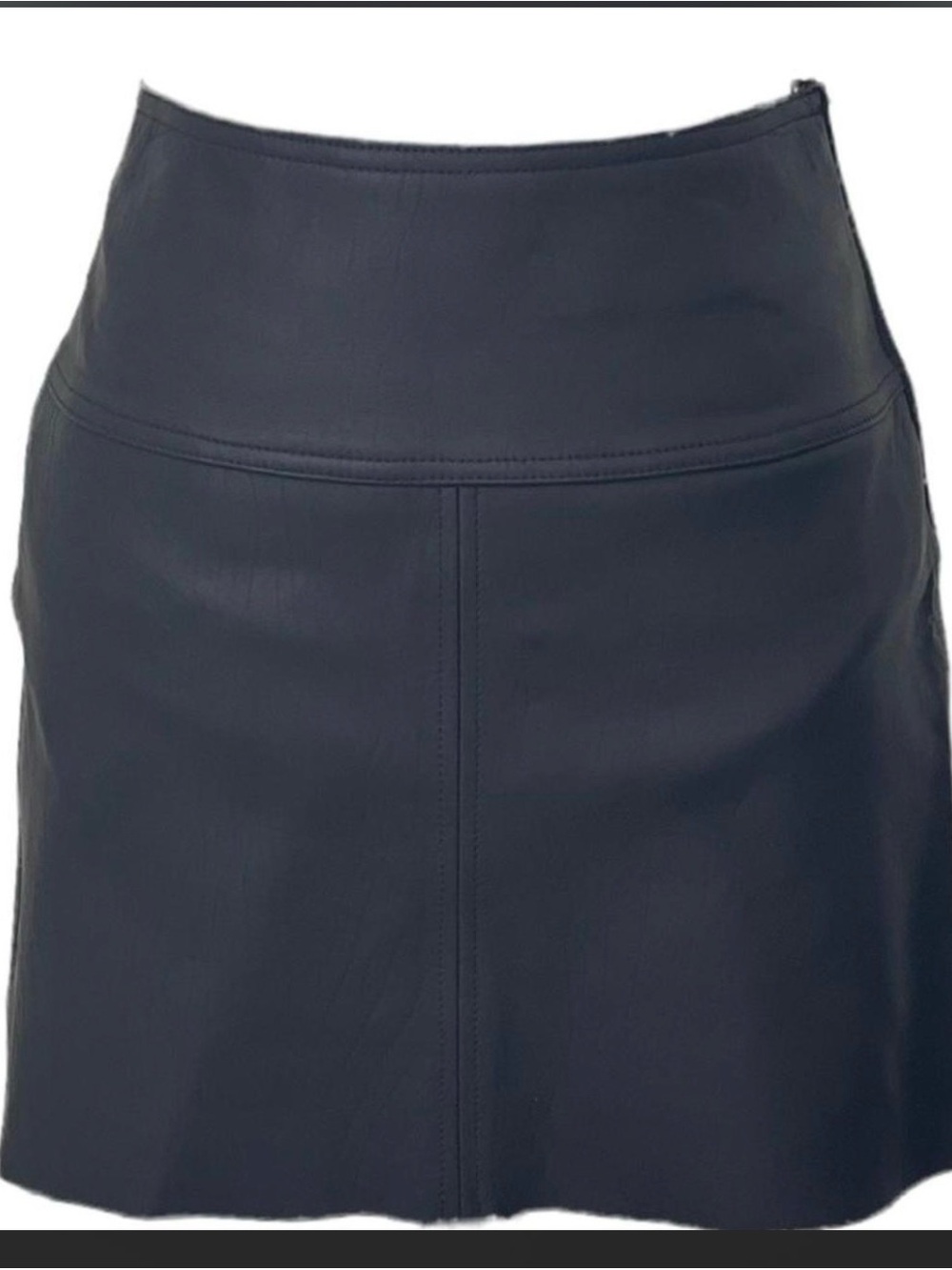 Ralph Lauren Dark Brown Faux Leather Mini Skirt